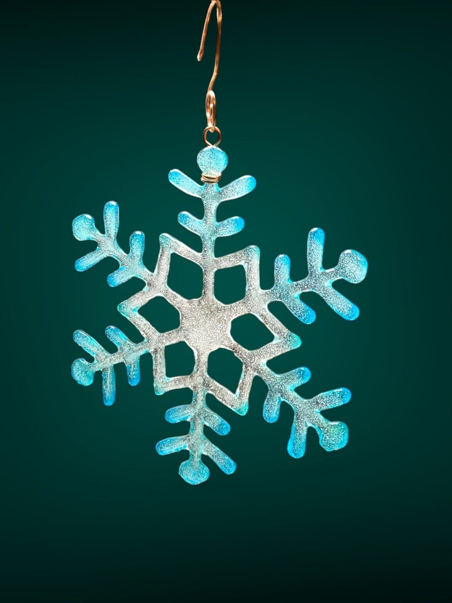 Large Glass Snowflake Ornament