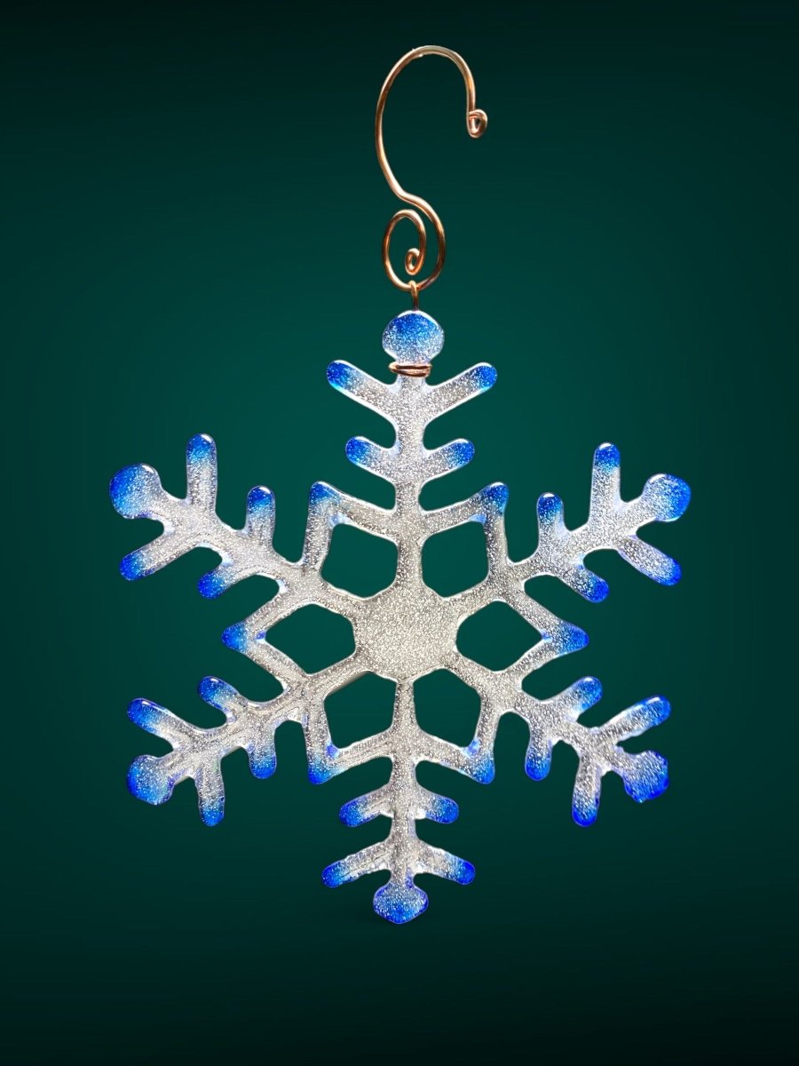 Large Glass Snowflake Ornament