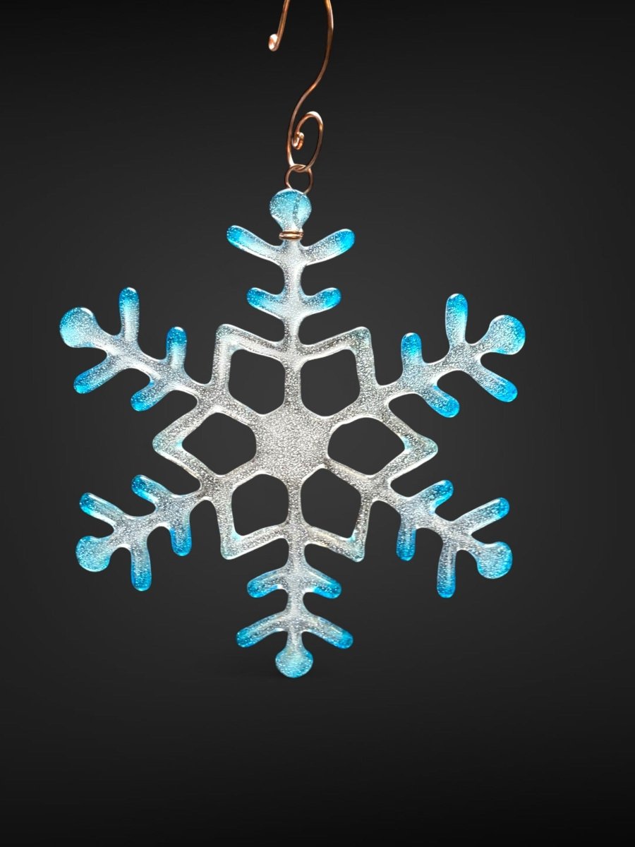 Large Glass Snowflake Ornament