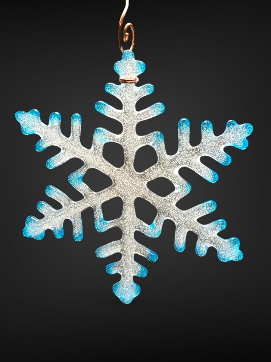 Large Glass Snowflake Ornament