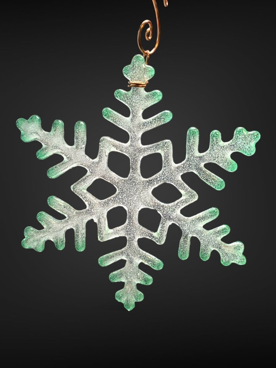 Large Glass Snowflake Ornament