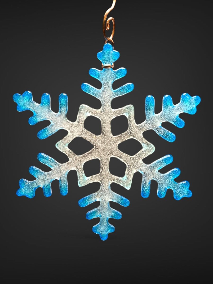 Large Glass Snowflake Ornament