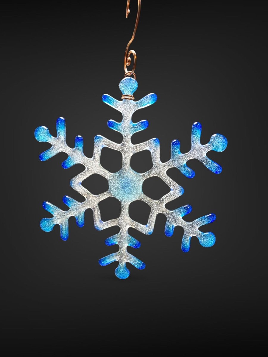 Large Glass Snowflake Ornament