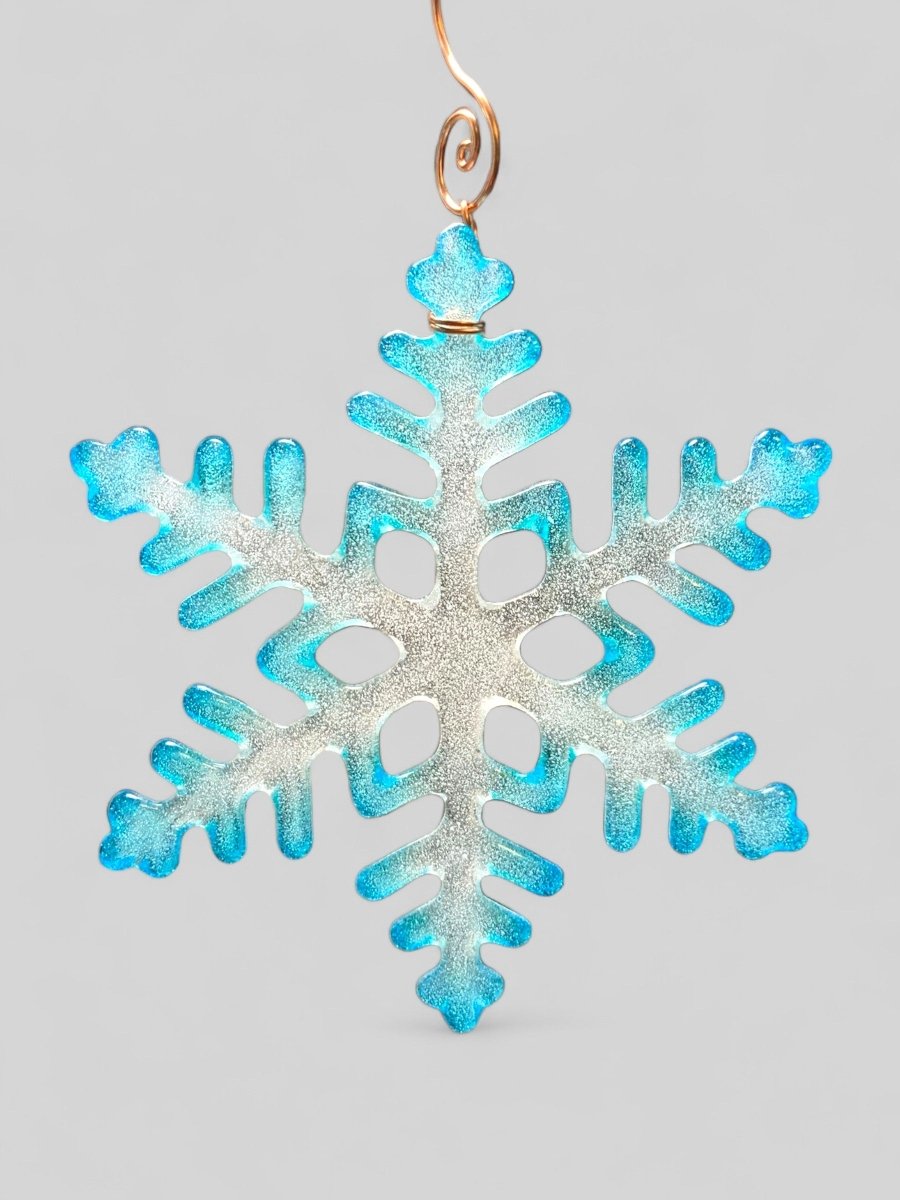 Large Glass Snowflake Ornament