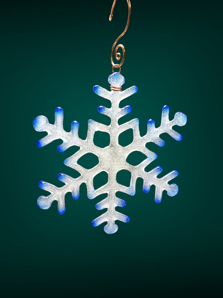 Large Glass Snowflake Ornament