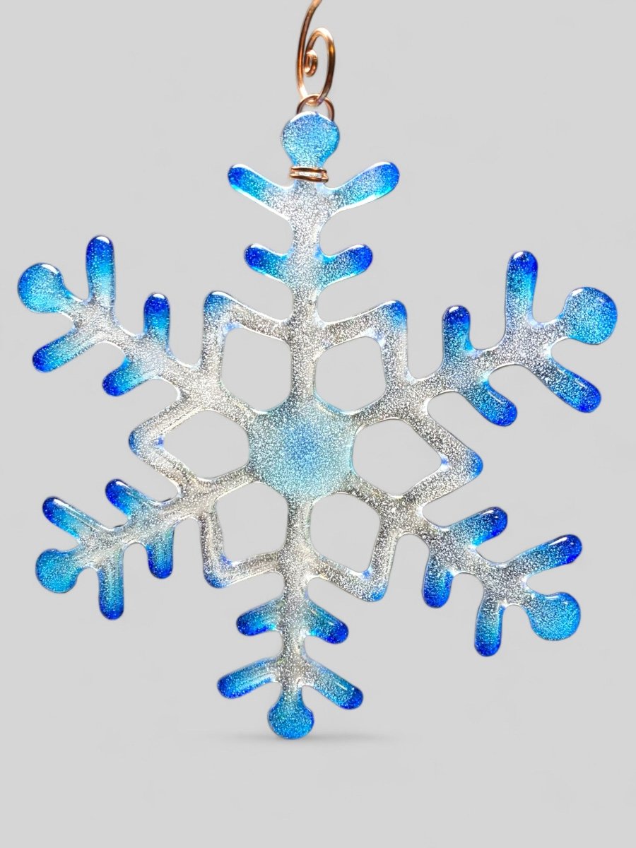 Large Glass Snowflake Ornament