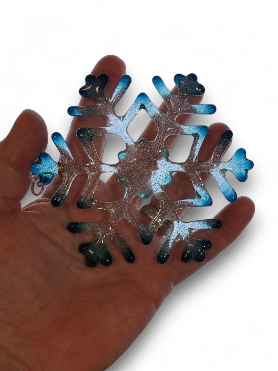 Medium Glass Snowflake Ornament