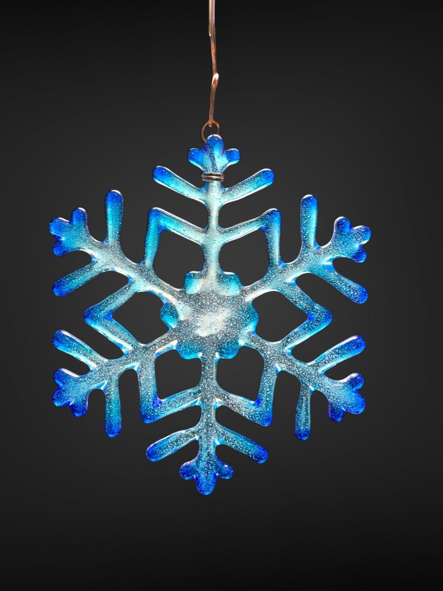 Medium Glass Snowflake Ornament