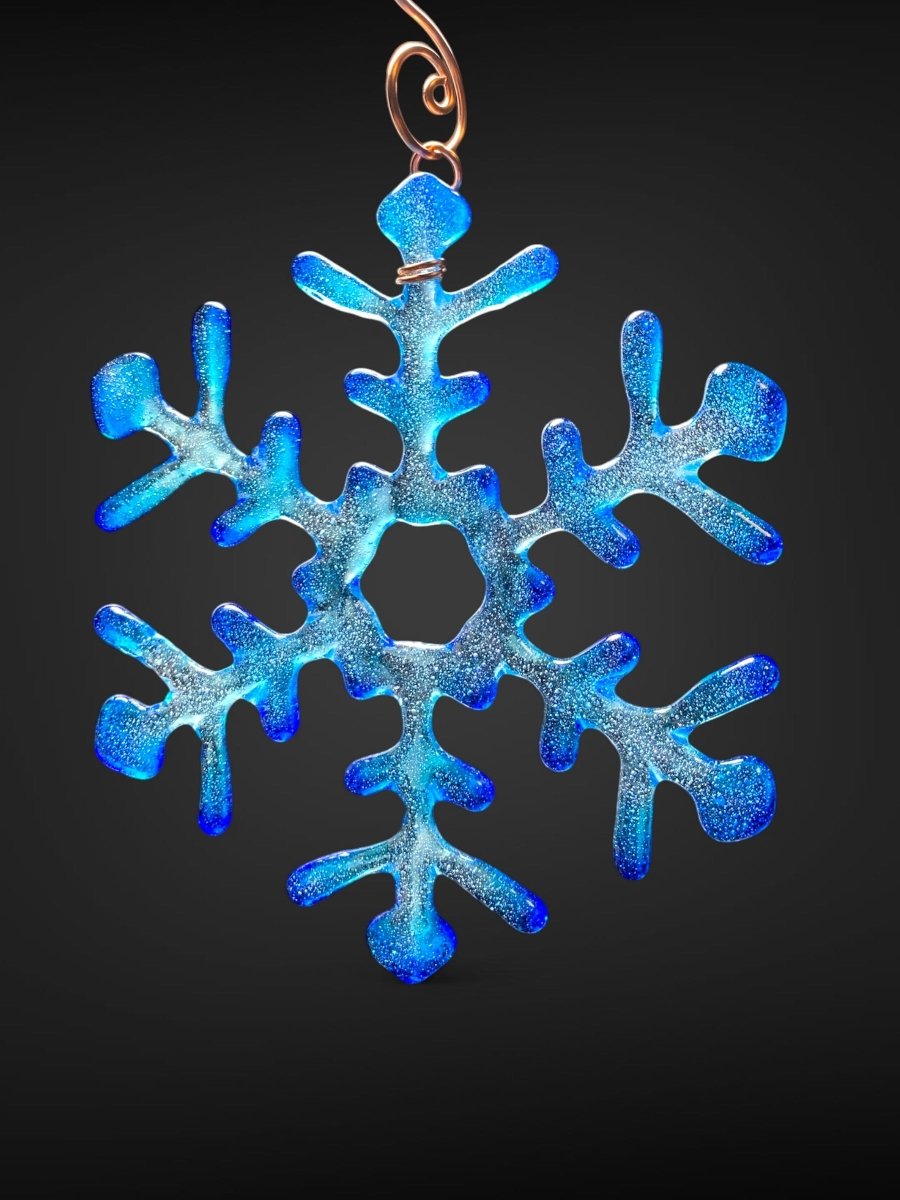 Medium Glass Snowflake Ornament