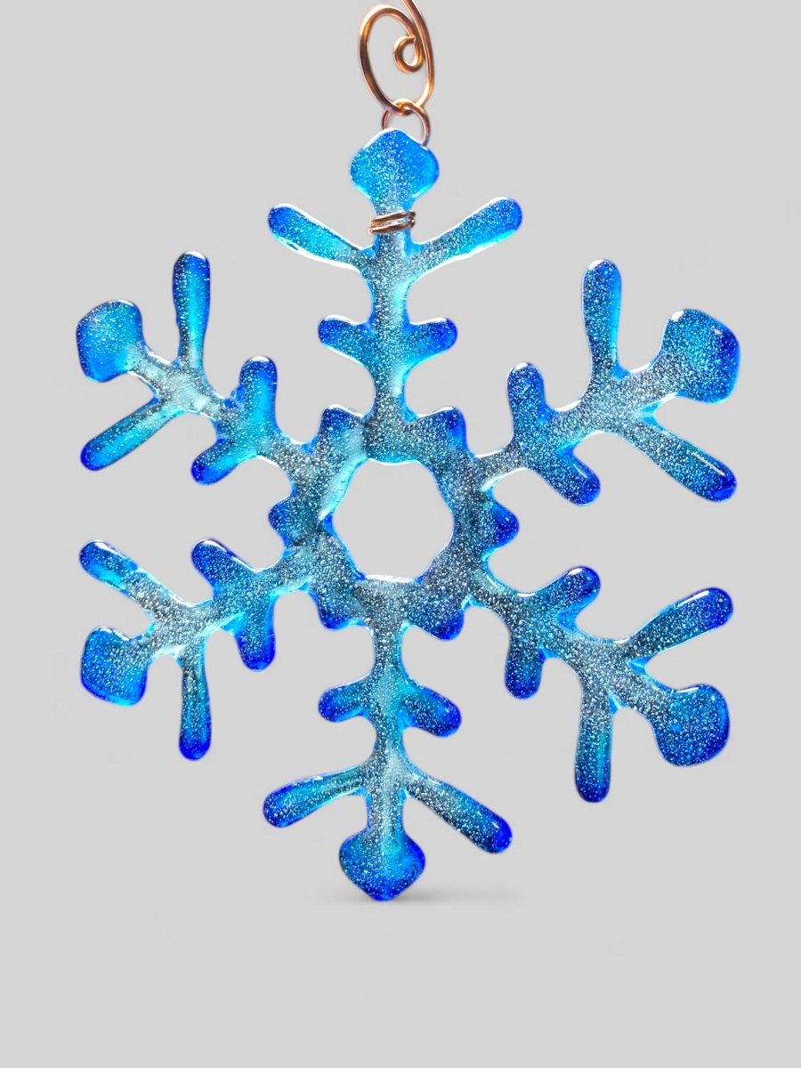 Medium Glass Snowflake Ornament