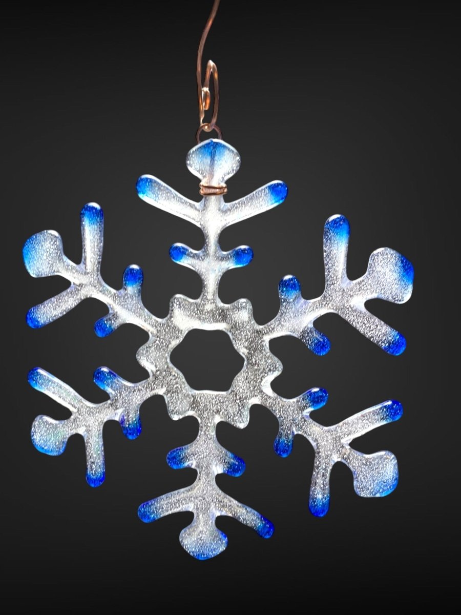 Medium Glass Snowflake Ornament