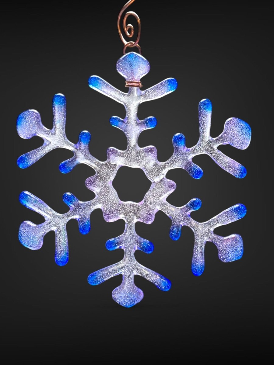 Medium Glass Snowflake Ornament