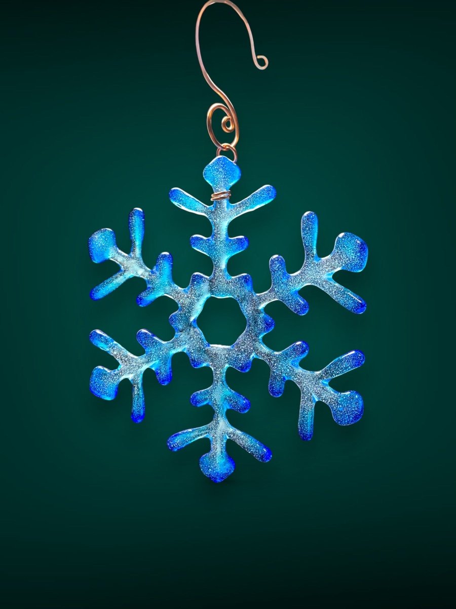 Medium Glass Snowflake Ornament