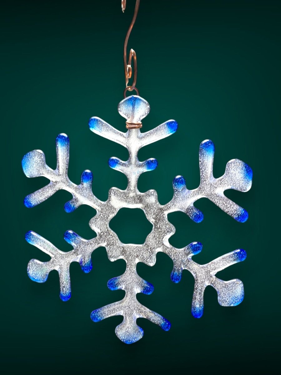 Medium Glass Snowflake Ornament