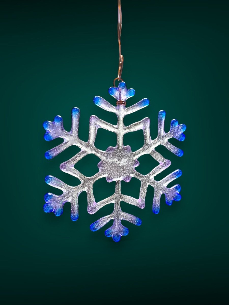 Medium Glass Snowflake Ornament