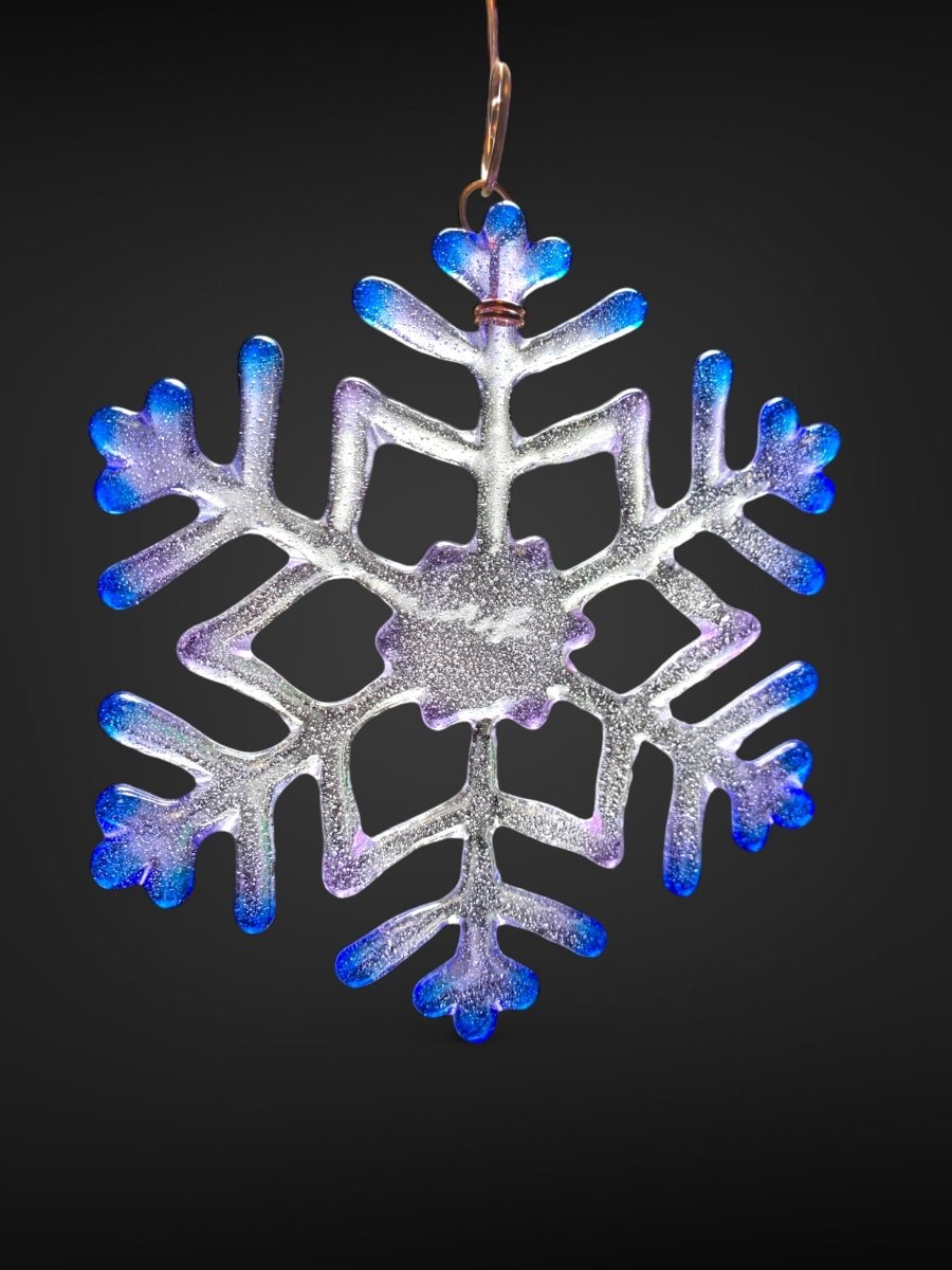 Medium Glass Snowflake Ornament