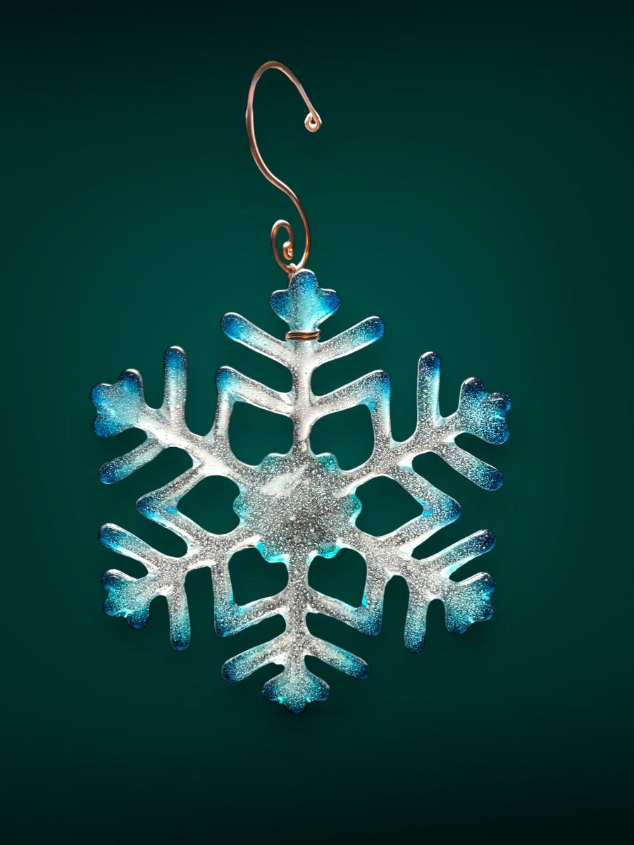 Medium Glass Snowflake Ornament