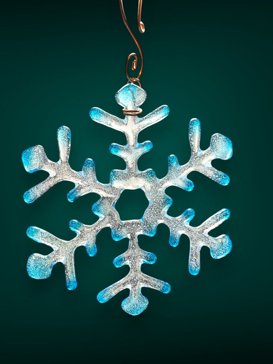 Medium Glass Snowflake Ornament