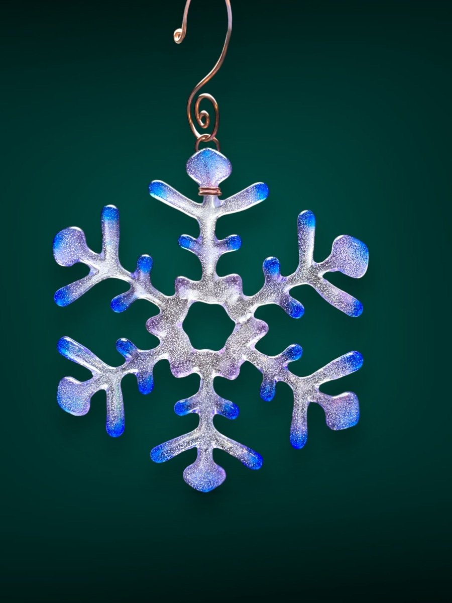 Medium Glass Snowflake Ornament