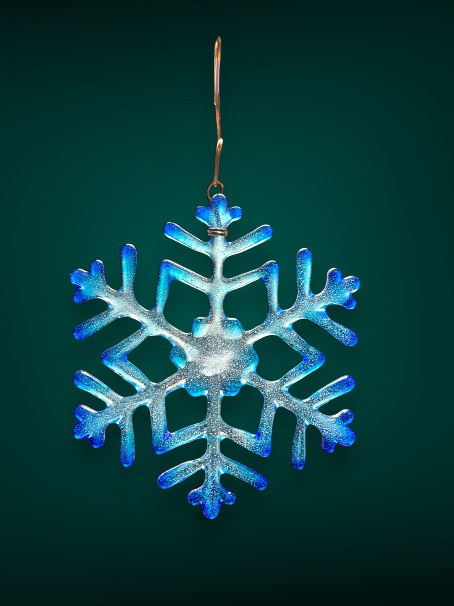 Medium Glass Snowflake Ornament