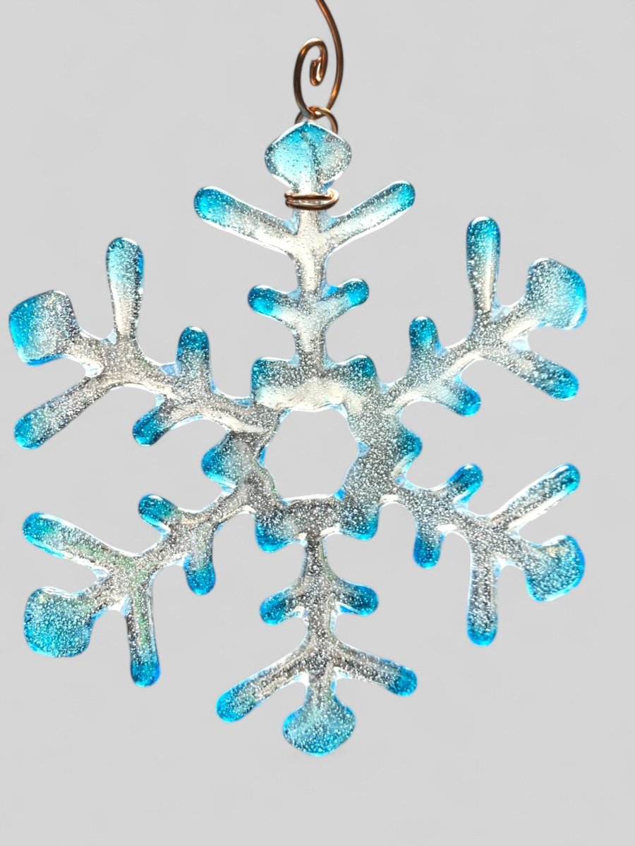 Medium Glass Snowflake Ornament