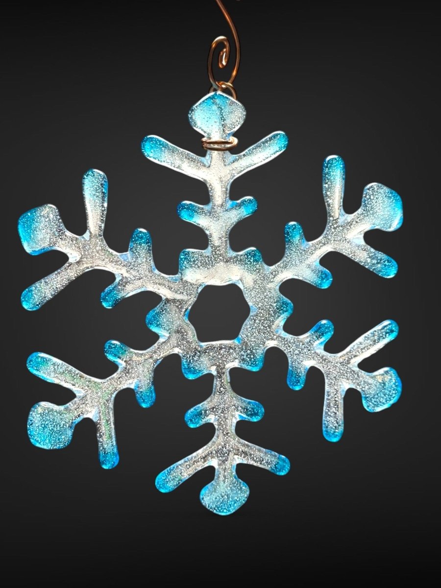 Medium Glass Snowflake Ornament