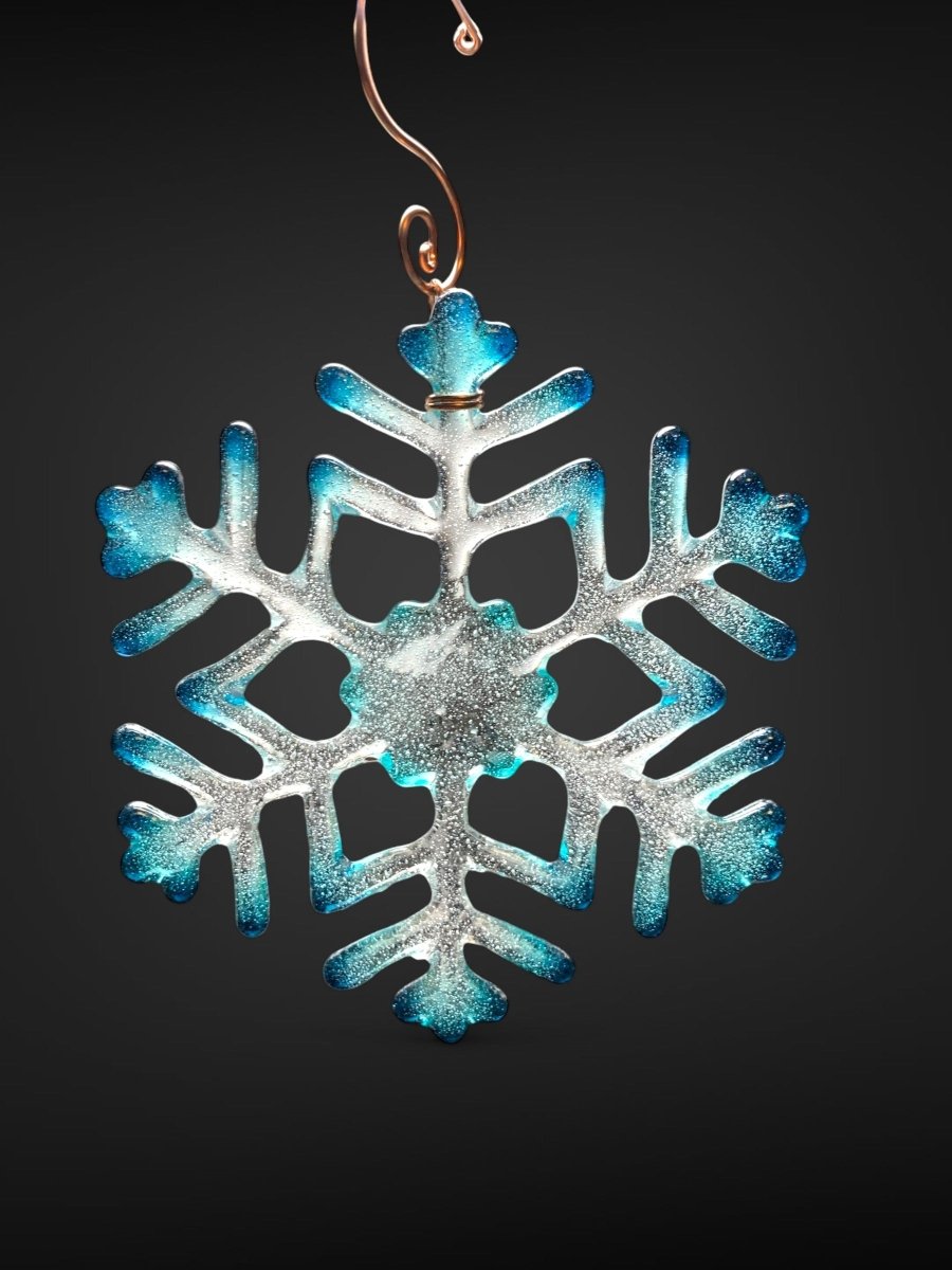 Medium Glass Snowflake Ornament