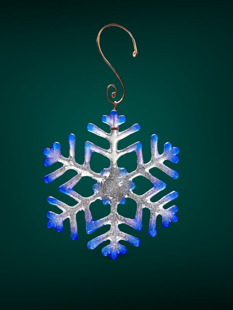 Medium Glass Snowflake Ornament