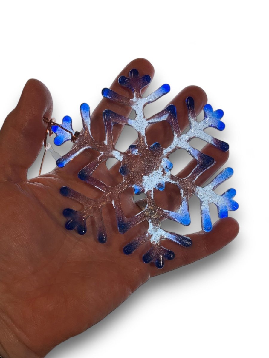 Medium Glass Snowflake Ornament