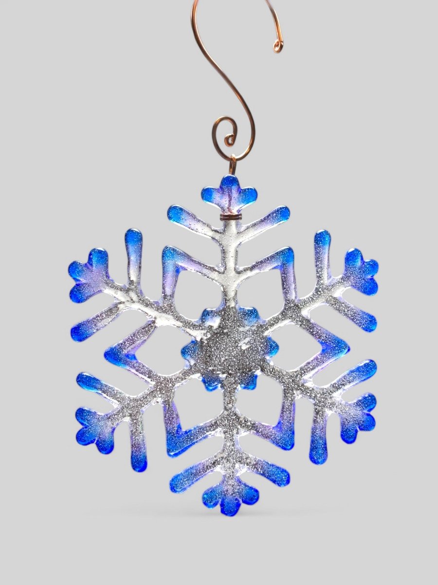 Medium Glass Snowflake Ornament