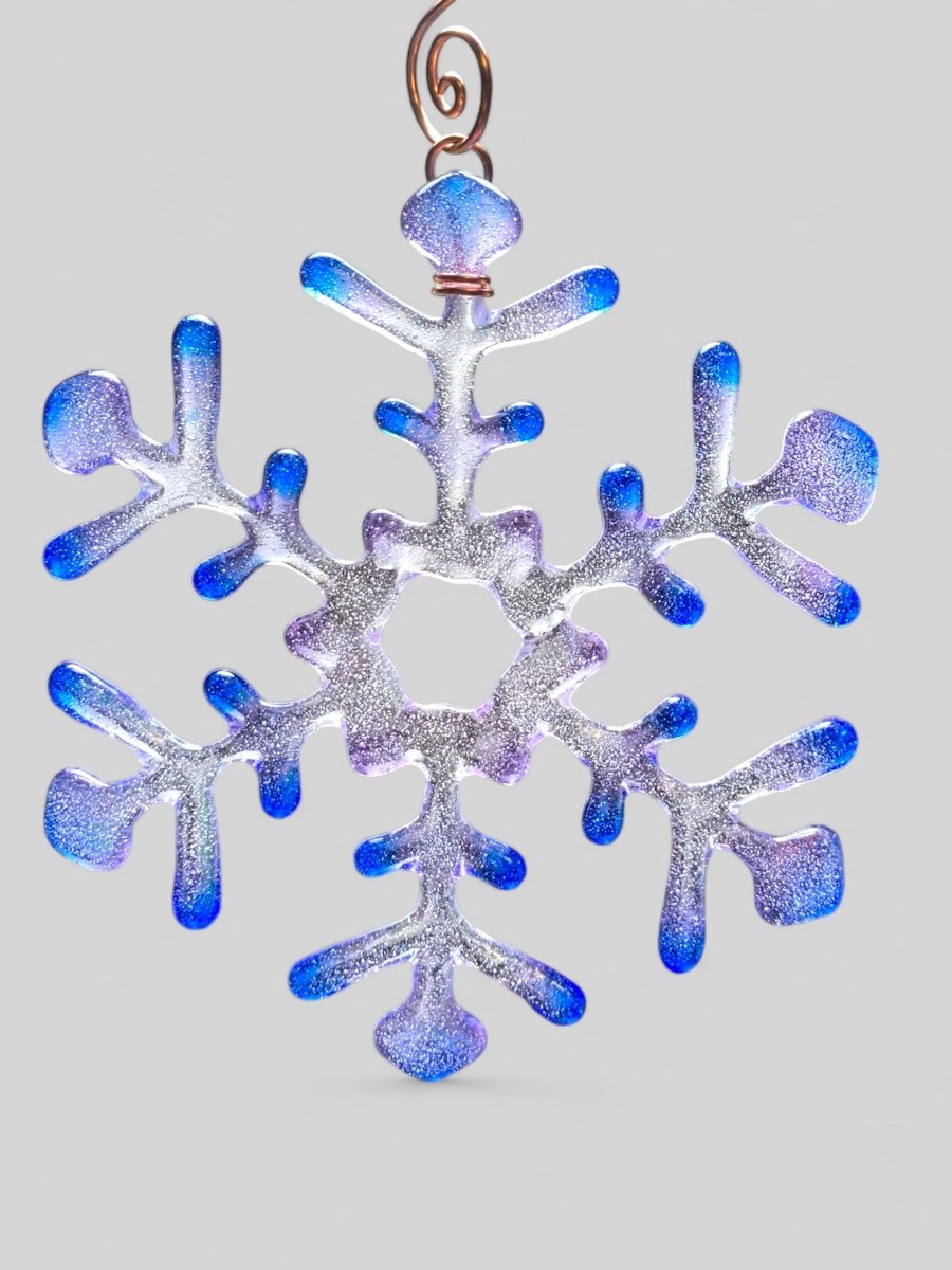 Medium Glass Snowflake Ornament