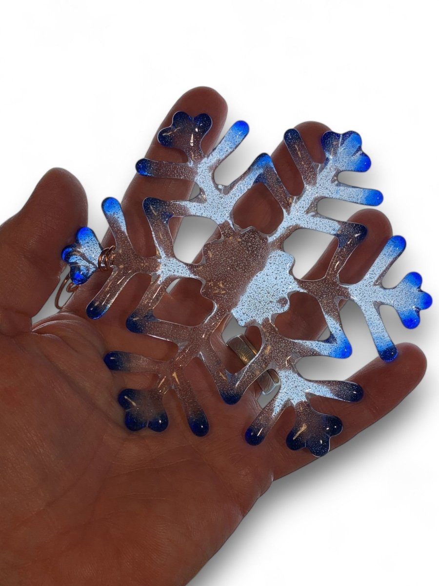 Medium Glass Snowflake Ornament