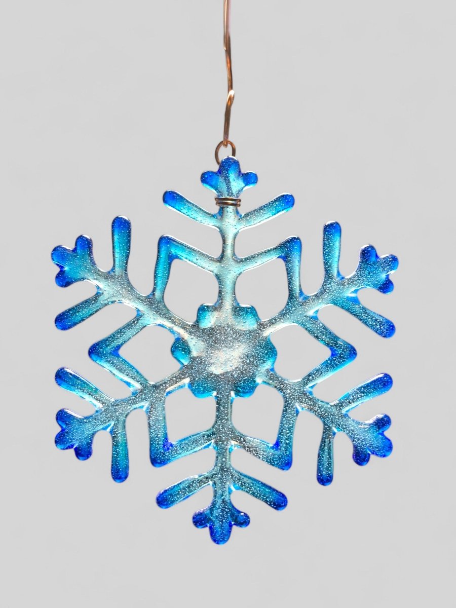 Medium Glass Snowflake Ornament