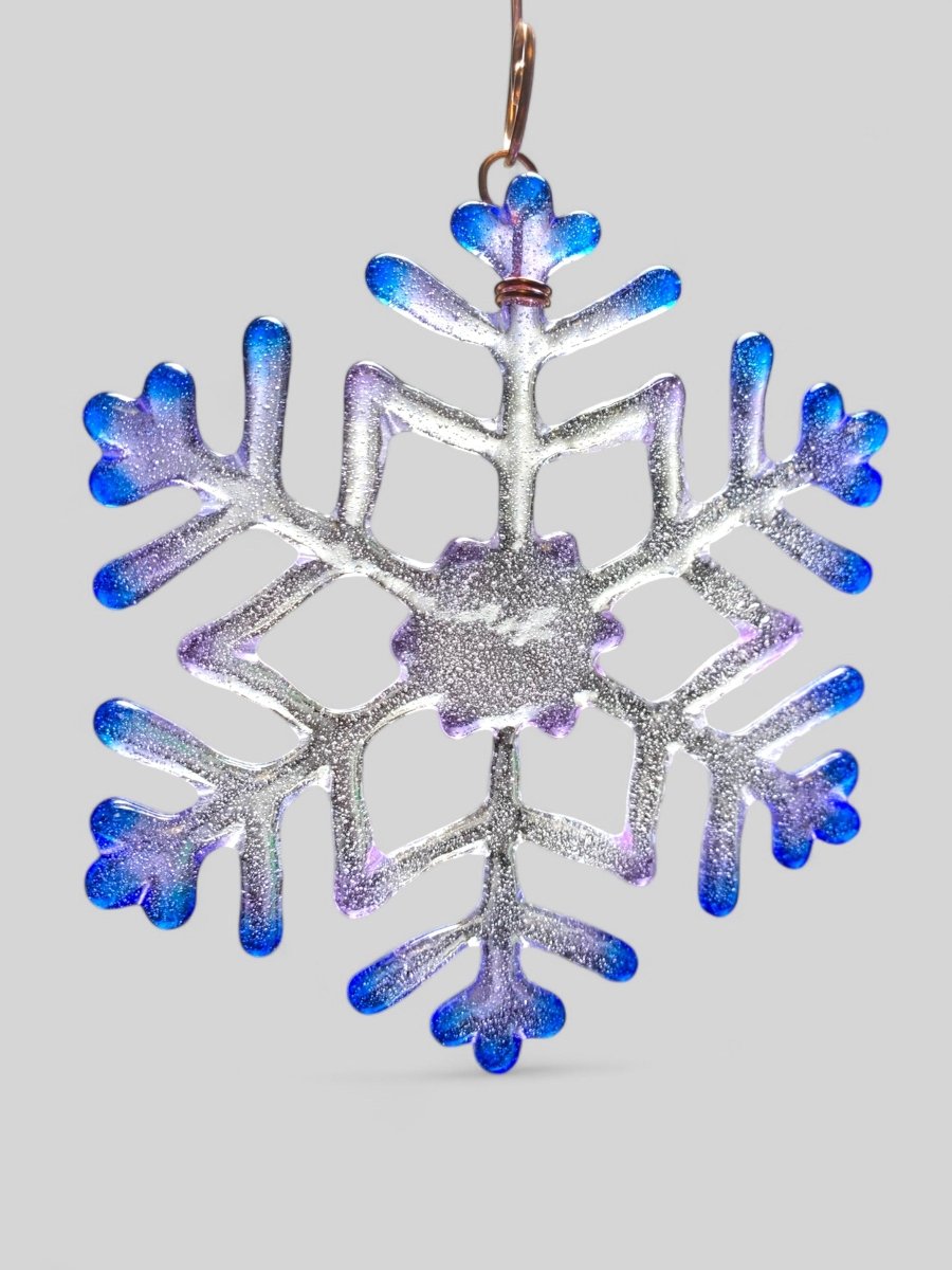 Medium Glass Snowflake Ornament