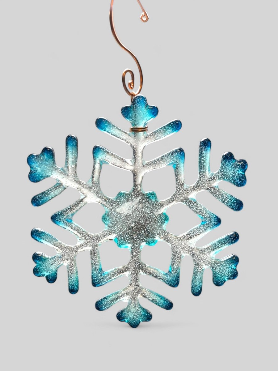 Medium Glass Snowflake Ornament