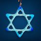 Medium Glass Star of David for Hanukah