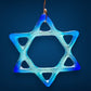 Medium Glass Star of David for Hanukah