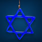 Medium Glass Star of David for Hanukah