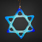 Medium Glass Star of David for Hanukah