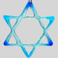 Medium Glass Star of David for Hanukah