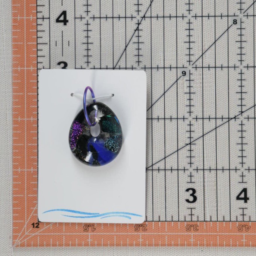 Multicolor Dichroic Glass Pendant
