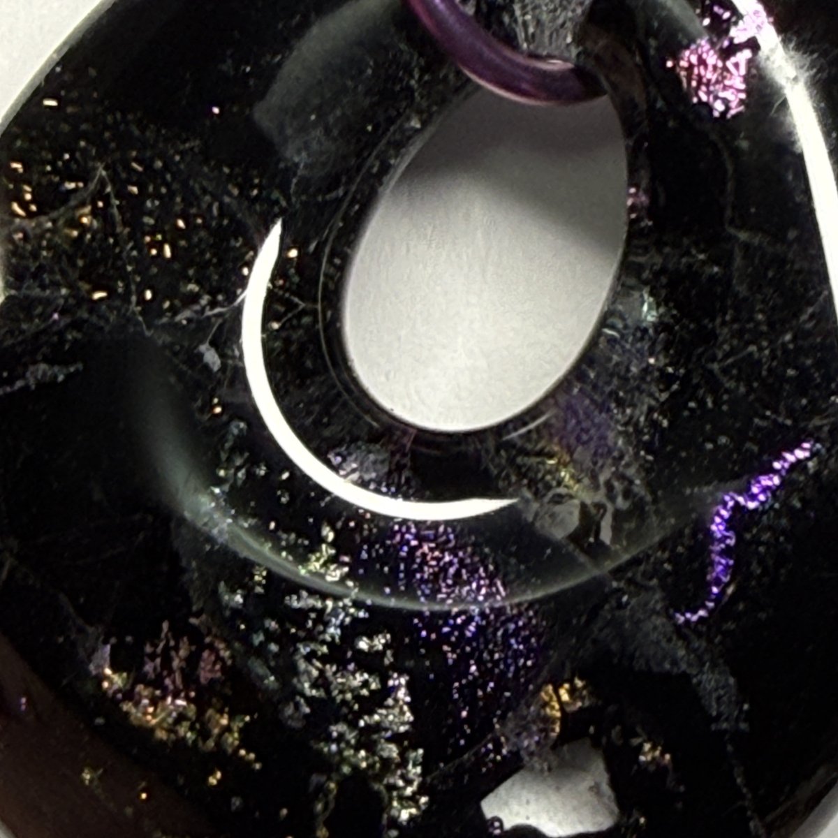 Multicolor Dichroic Glass Pendant