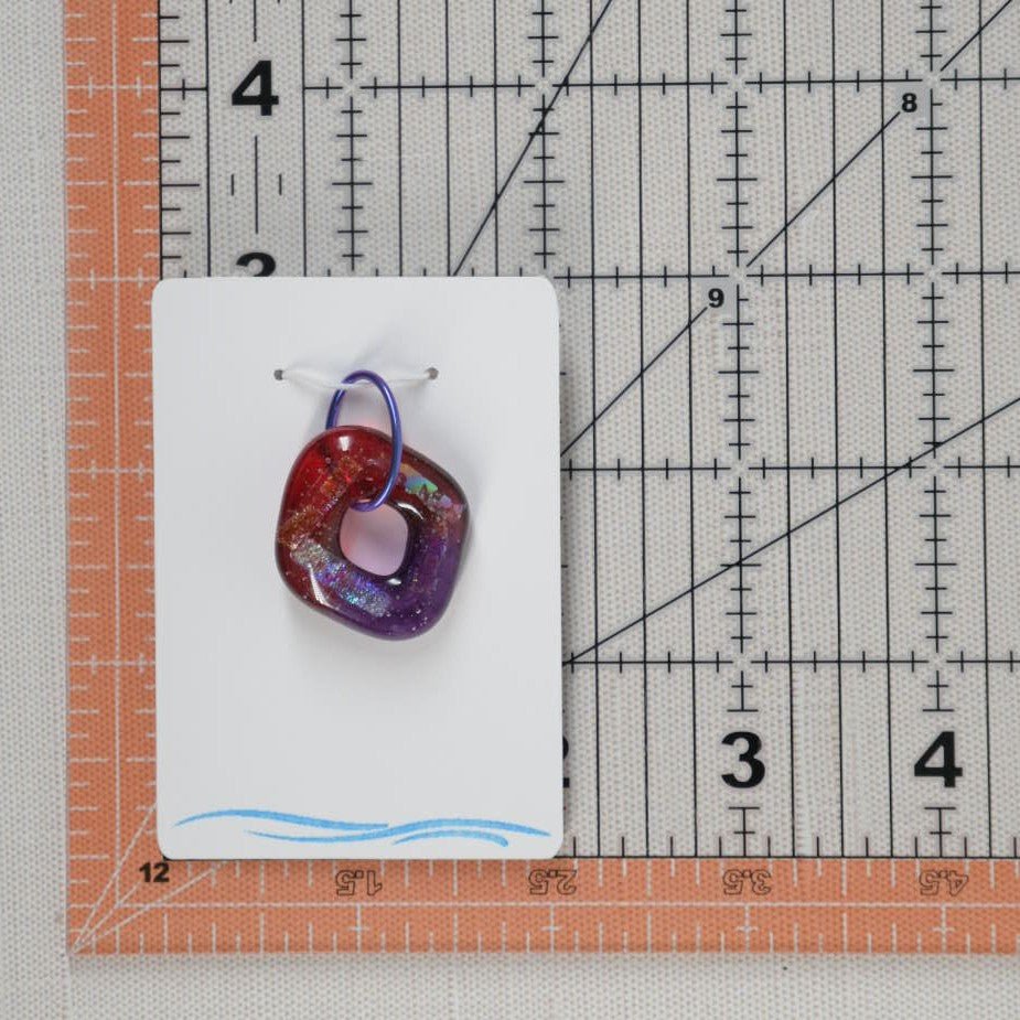 Purple Dichroic Glass Pendant - SnarkyFish