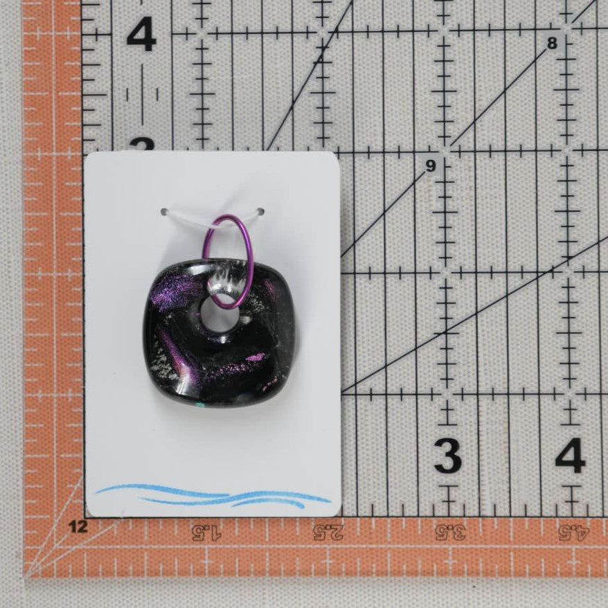 Purple Dichroic Glass Pendant