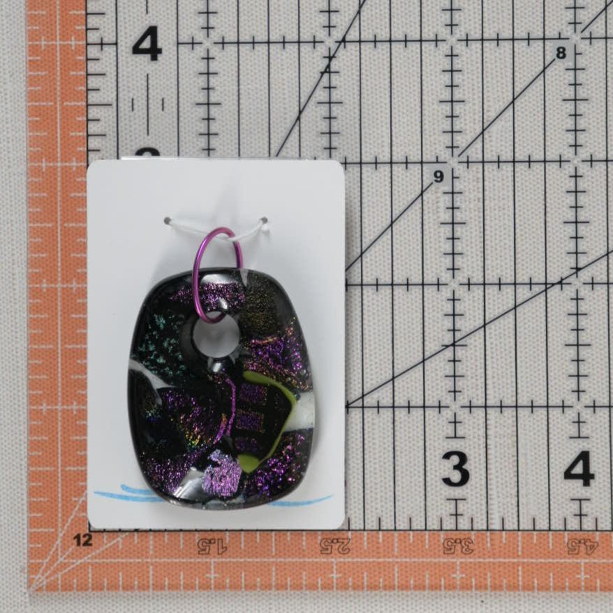 Purple Dichroic Glass Pendant - SnarkyFish