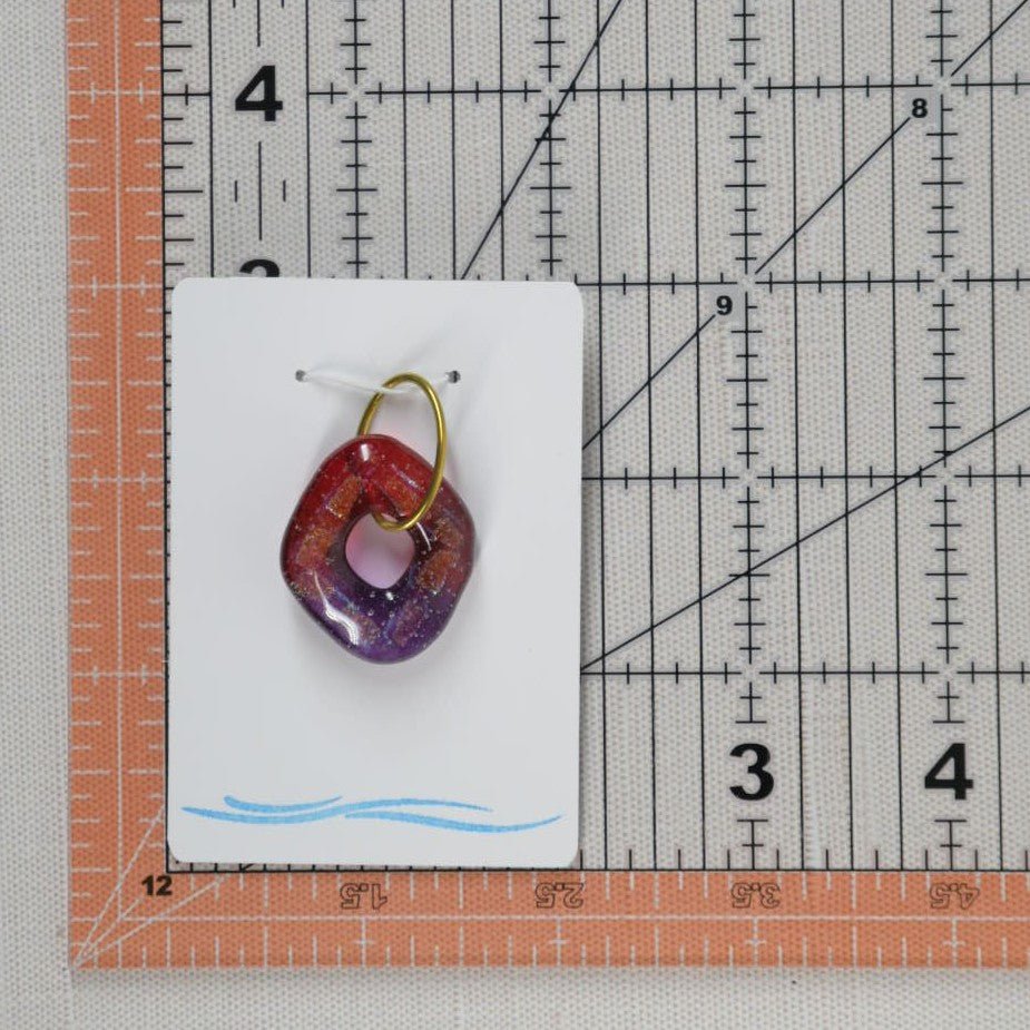 Purple Dichroic Glass Pendant