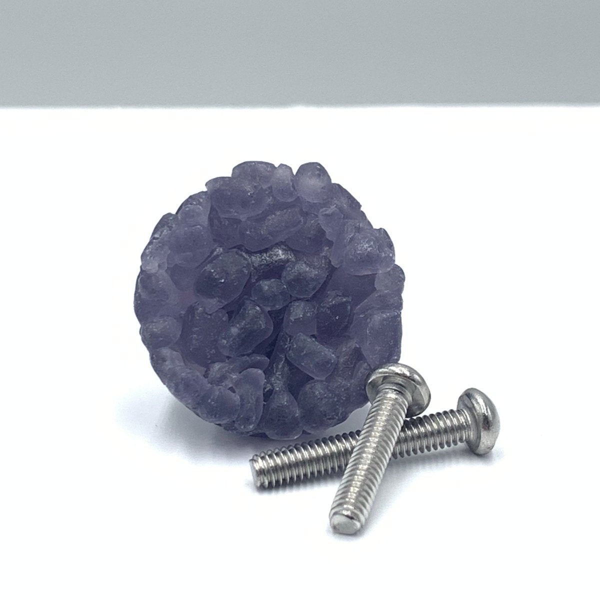 Purple Recycled Glass Drawer Pull