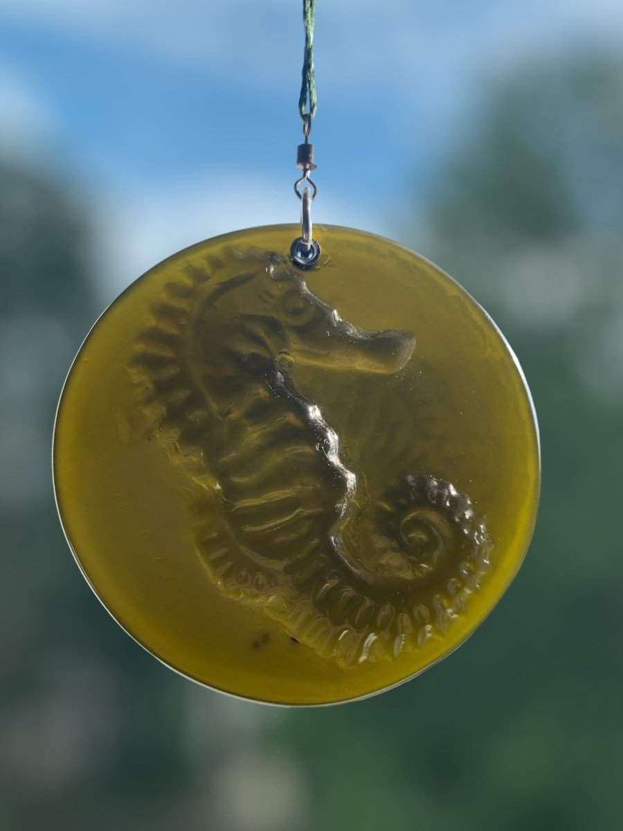 Seahorse Recycled Bottle Bottom Suncatcher