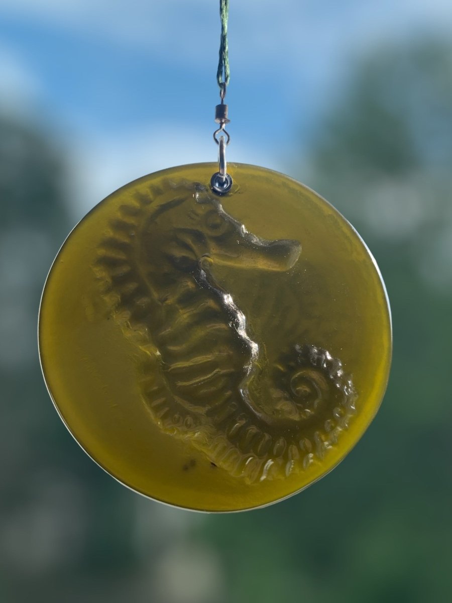 Seahorse Recycled Bottle Bottom Suncatcher