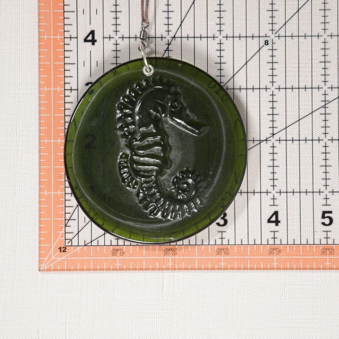 Seahorse Recycled Bottle Bottom Suncatcher